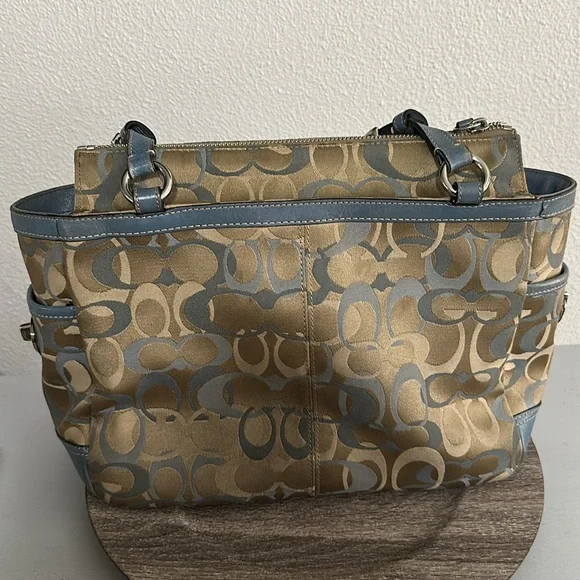 Coach Canvas & Leather Blue - Picture 3 of 5
